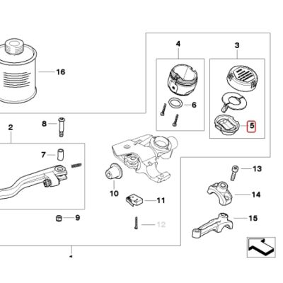 Těsnění spojkové nádobky R1200GS/A 2004-2012
