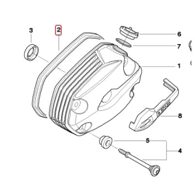 Gumové těsnění pod ventilové víko pro R1200GS/A 2004-2009
