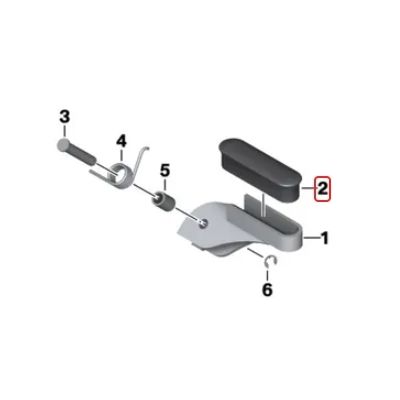 Guma přední stupačky pro R1200GS 2004-2012, R1150GS/A, R1100GS, F650GS/Dakar 2000-2007, G650GS
