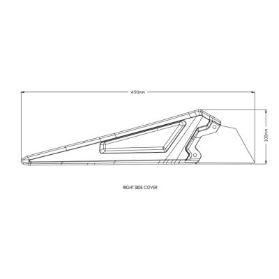 Sada černých postranních panelů Puig do podsedlového rámu pro F850GS Adventure
