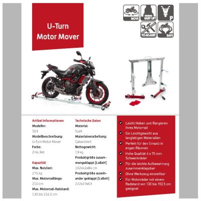 Pojízdný stojan pro snadné parkování v garáži