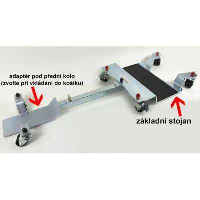 Pojízdný stojan pro snadné parkování v garáži