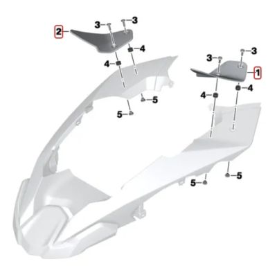 Boční deflektory WRS pro R1250GS/A, R1200GS/A LC 2013-2018, černé matné