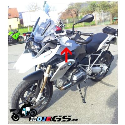 Velké boční deflektory WRS pro R1250GS Adventure, R1200GS Adventure LC 2014-2018, čiré