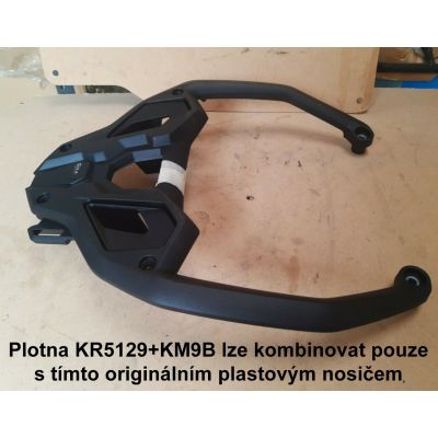 Kovová plotna pod topcase Kappa/Givi pro BMW F850GS, F750GS (plastový nosič)