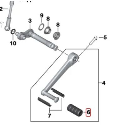 Guma řadičky pro BMW R1200GS 2004-2012, R1150GS/A, R1100GS