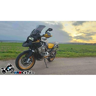 Sportovní plexi WRS 43cm pro BMW R1250GS/A, R1200GS/A LC 2013-2018, tmavě kouřové