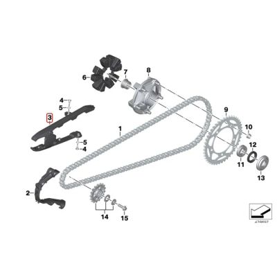 Kluzná lišta řetězu pro F850GS/A, F750GS