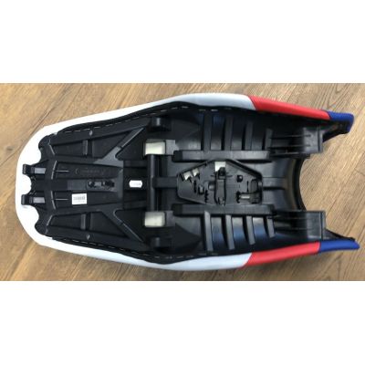 Snížené rallye sedlo pro R1250GS/A, R1200GS/A LC 2013-2018, modro-bílo-červené
