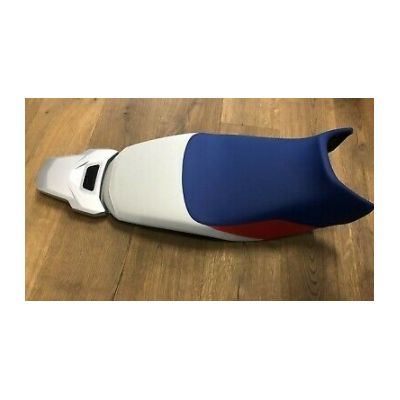 Snížené rallye sedlo pro R1250GS/A, R1200GS/A LC 2013-2018, modro-bílo-červené