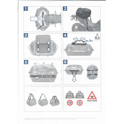 Malá zadní taška 42l na nosič BMW Black Collection