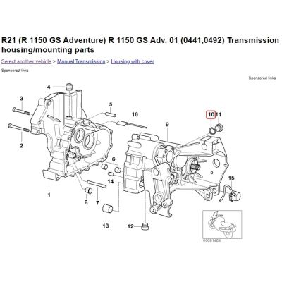 Těsnění pod napouštěcí šroub v převodovce R1200GS/A 2004-2012, R1150GS/A, R1100GS