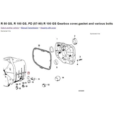 Těsnění pod napouštěcí šroub v převodovce R1200GS/A 2004-2012, R1150GS/A, R1100GS