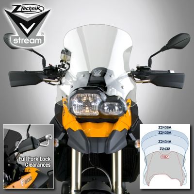 Plexi V-Stream 45cm pro BMW F800GS, F650GS