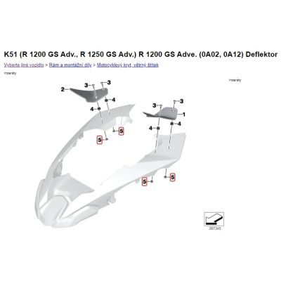 Ocelové pouzdro šroubu plexi pro R1250GS/A, R1200GS/A LC 13-18, R1200GS/A 04-13 F850GS/A, F750GS, F800 GSA, G650GS, G310GS