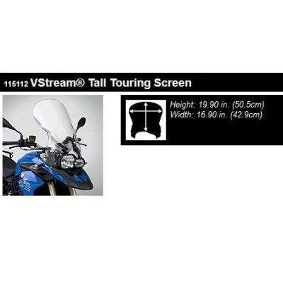 Plexi Ztechnik V-Stream 51cm pro BMW F800GS, F650GS 2008-2012, čiré