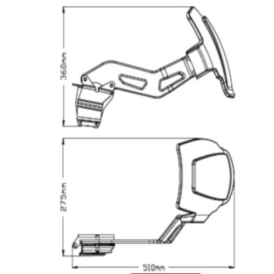 Zadní blatník "lízátko" Puig pro BMW F850GS/A, F750GS