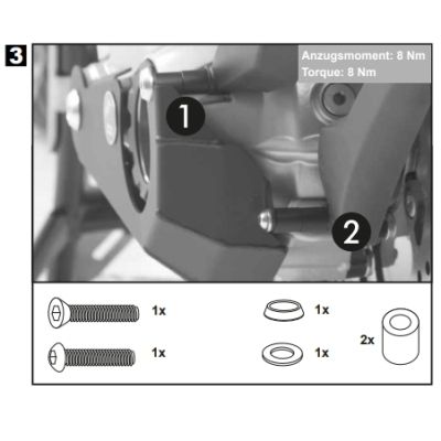 Kryt kardanu Hepco Becker pro R1200GS/A LC 2013-2018