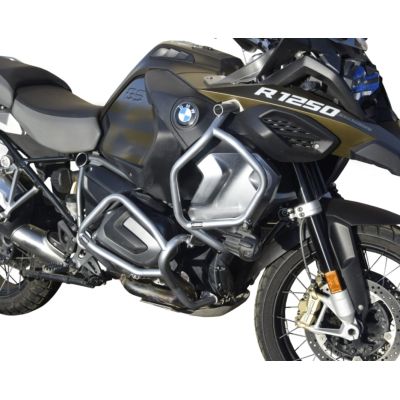 Velký zesílený padací rám Heed pro BMW R1250GS Adventure 2018+, stříbrný