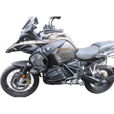 Velký zesílený padací rám Heed pro BMW R1250GS Adventure 2018+, černý