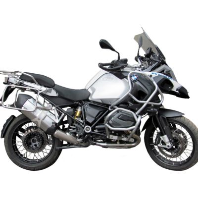 Velký zesílený padací rám Heed pro BMW R1200GS Adventure 2014-2018, stříbrný