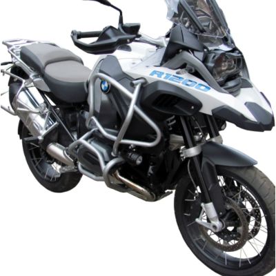 Velký zesílený padací rám Heed pro BMW R1200GS Adventure 2014-2018, stříbrný