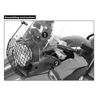 Ocelový kryt předního světla Hepco Becker pro BMW G650GS/Sertao 2011-2016