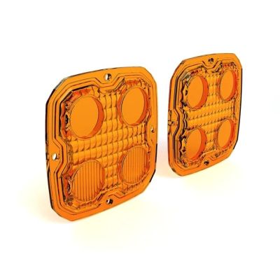 Krycí skla pro LED Denali D4, oranžová