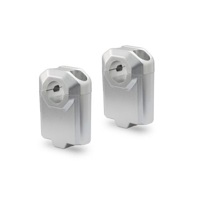 Zvýšení řídítek SW-Motech o 50mm nahoru pro 22mm řídítka, stříbrné