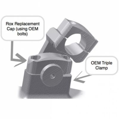 Zvýšení řidítek ROX o 50mm s nastavitelným sklonem pro R1250GS/A, R1200GS/A LC 2013-2018