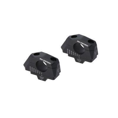 Zvýšení řídítek SW-Motech o 30mm nahoru a variabilní přiblížení o 0-30mm pro 32mm řídítka, černé