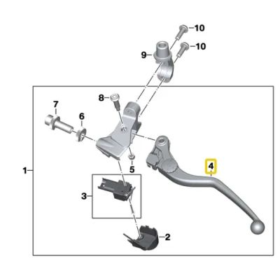 Originální spojková páčka pro F850GS/A, F750GS
