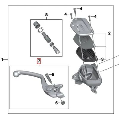 Originální brzdová páčka pro F850GS/A, F750GS