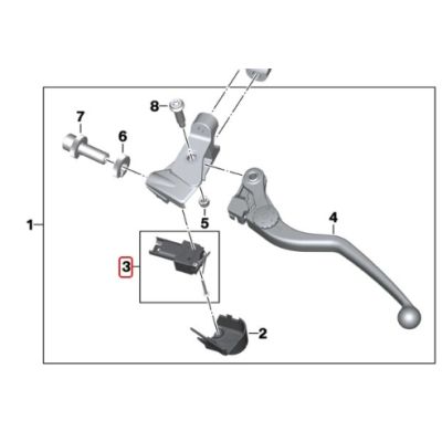 Mikrospínač spojkové páčky pro F850GS/A, F750GS