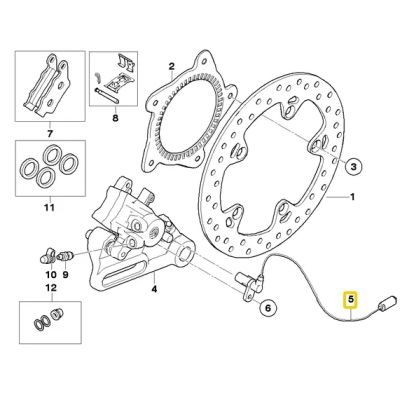 Snímač otáček předního a zadního kola F850GS/A, F800GS/A, F750GS, F700GS, F650GS 2008+