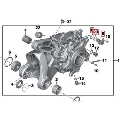 Snímač otáček předního a zadního kola R1200GS/A 2004-2012