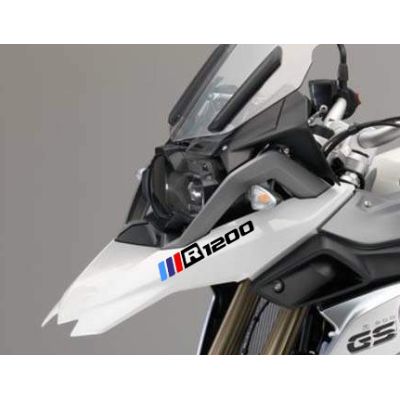 Samolepky "trikolora R1200" na zobák R1200GS/Adventure LC 2013-2018+, černé