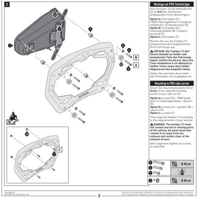 Toolbox SW-Motech do nosičů kufrů SW-Motech PRO, stříbrný
