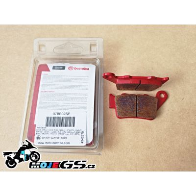 Zadní brzdové destičky Brembo 07BB02SP pro BMW F850GS/A, F800GS/A, F750GS, F700GS, F650GS, F650GS/Dakar, G650GS, G310GS