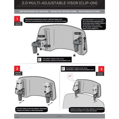 Přídavný nastavitelný deflektor Puig 2.0, čirý