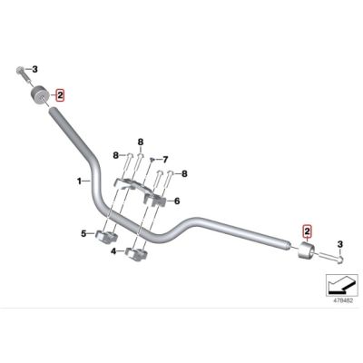 Originální závaží do řídítek R1250GS/A, R1200GS/A LC 2013-2018, F850GS/A, F750GS