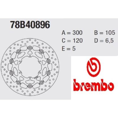 Přední brzdový kotouč Brembo pro BMW F800GS/A, F700GS, F650GS 2008-2012