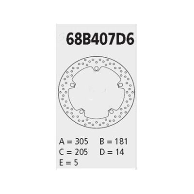 Přední brzdový kotouč Brembo pro BMW BMW R1200GS/A 2004-2007, R1150GS/A, R1100GS