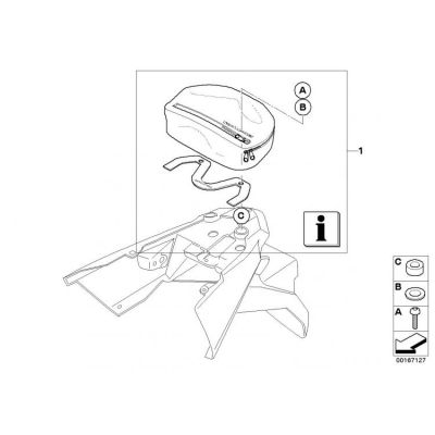Zadní taška na nosič BMW F800GS, F700GS, F650GS 2008-2012
