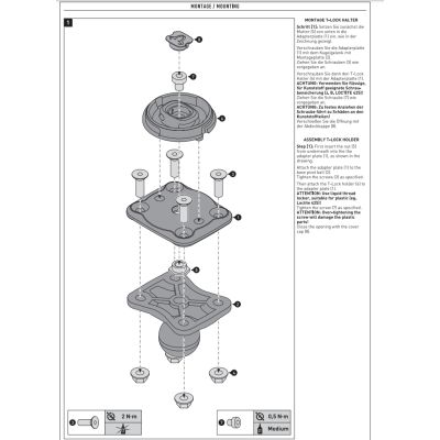 Univerzální držák navigace s RAM kloubem na řidítka a pod zrcátko