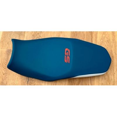 Sedlo pro BMW F850GS/A, F750GS, modro-bílé Trophy