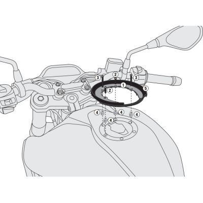 Podkova na nádrž G310GS pro tankvaky Givi Tanklock a Tanklocked