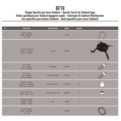Podkova na nádrž G650GS/Sertao pro tankvaky Givi Tanklock a Tanklocked