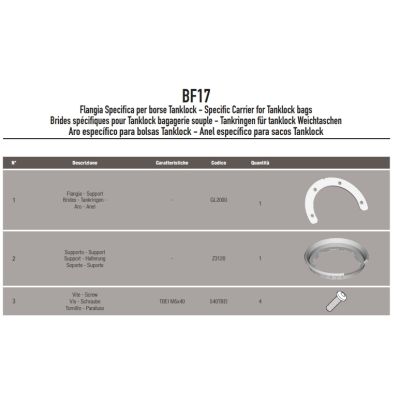Podkova na nádrž R1250GS Adventure, R1200GS Adventure LC 2014-2018, R1200GS 2004-2007 pro tankvaky Givi Tanklock a Tanklocked