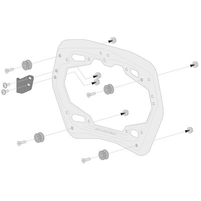 Adaptéry pro nosiče "PRO" SW-Motech pro ALU kufry SW-Motech Trax ADV, ION